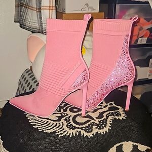 Steve Madden Pink Booties